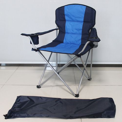 厂家直供户外休闲夹棉夹棉扶手椅 便携式适用于野外钓鱼野营椅-阿里巴